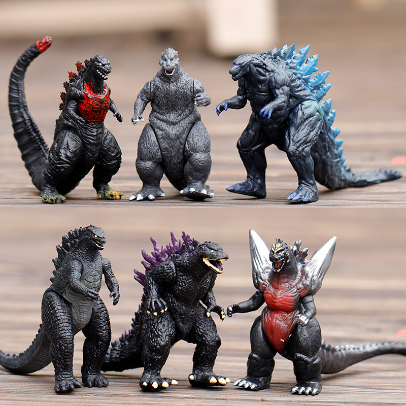 Godzilla Model Monster Toy Model Ornament Doll Salted Egg Superman Movable Doll Cake Decoration