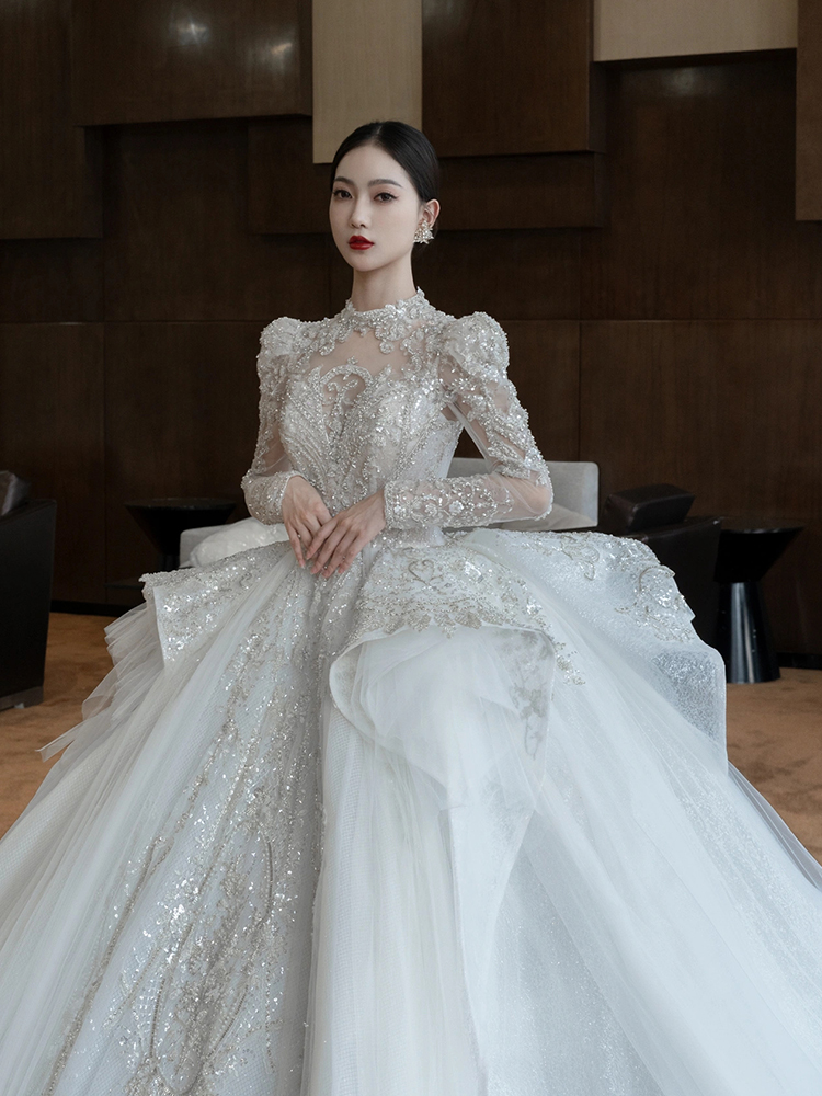  XL weight is about 120 catties+White single -piece wedding dress   - $15.71 