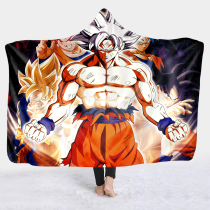 Cartoon Seven Dragon Beads Double Layer Plus Suede Hat Blanket Home Casual Afternoon Nap Office Dorm Room Student Shawl Air Conditioning Cover Blanket