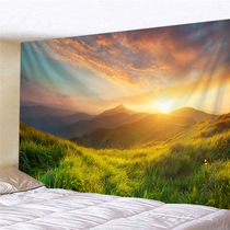 Grassland forest scenery oversized background cloth wall decoration tapestry bedside bedroom living room sofa live wall hanging cloth