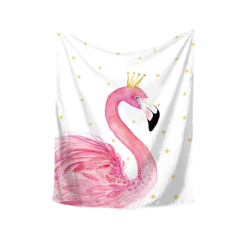 Bắc Âu flamingo in bạt tường trang trí chăn tấm thảm tường bao gồm khăn trải bàn phòng ngủ vải phân vùng GT169 	thảm treo tường hình biển