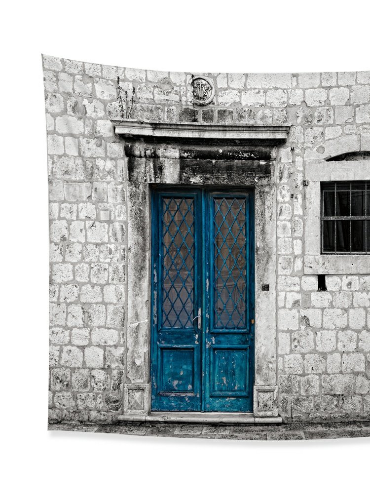 Châu Âu và Hoa Kỳ retro xe đạp tấm thảm trang trí tường treo vải giường phòng ngủ phòng khách nền vải khăn trải bàn 	thảm treo tường hình biển