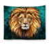 Xuất khẩu Lion Lion Trang trí tường Treo Vải sống Nền vải Phòng khách Phòng ngủ Tường Tấm thảm Phân vùng Khăn trải bàn 	thảm treo tường dạ quang Tapestry
