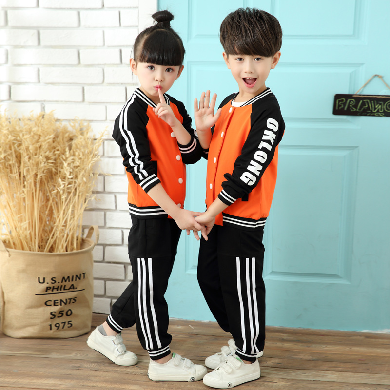 New Kindergarten Garden Clothing Spring Autumn Pure Cotton Suit Elementary And Middle School Students Class Sportswear Sports Clothes Children Teacher School Uniform Customized