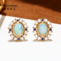 Желтые серьги, золото 750 пробы, предпродажа