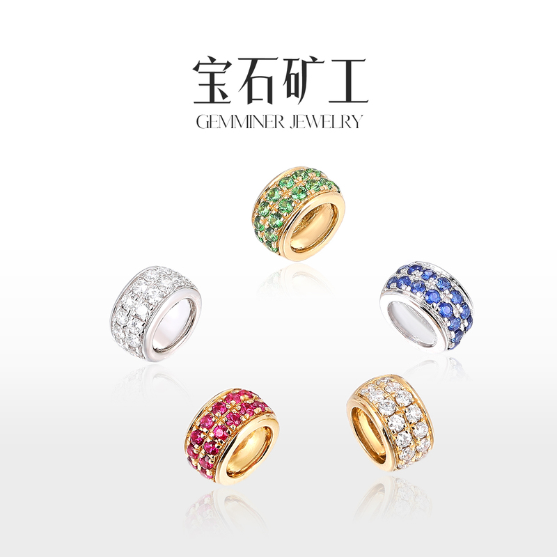 Gemstone Miner 18K Gold Natural Ruby Pendant Diamond Necklace Convertible into Bracelet Pendant for Women