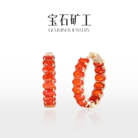 Желтые серьги, золото 750 пробы, предпродажа