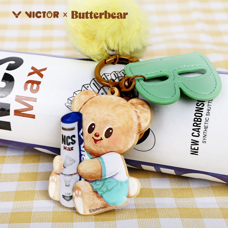 VICTOR Victory Sports Pendant Victory Butter Bear Joint Series Backpack Pendant PG6043BTB