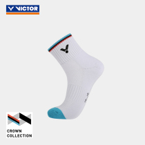 VICTOR Victory badminton socks VICTOR thickened towel bottom middle tube men and women socks sweat SKCC102