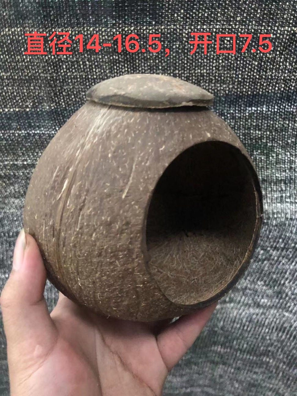 Coconut shell bird nest parrot hamster squirrel pet breeding nest old coconut shell (starting from 100 pieces) order to pay