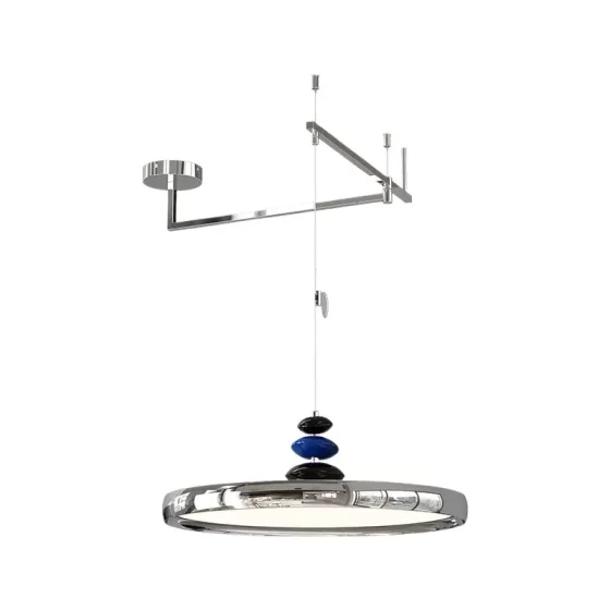 Minimalist 2025 New Model Swing Arm Chandelier Restaurant Light Full Spectrum High Cri Mid-Century Bauhaus Flying Saucer Bar Counter Lighting