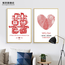 Cross embroidered wedding Heqing 2021 new line embroidered romantic wedding room lovers full drill 5d bedroom diamond painting