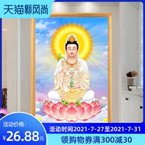 Cross stitch diamond embroidery 2021 new Guanyin Bodhisattva diamond painting full diamond entrance Buddha sitting lotus masonry show in living room