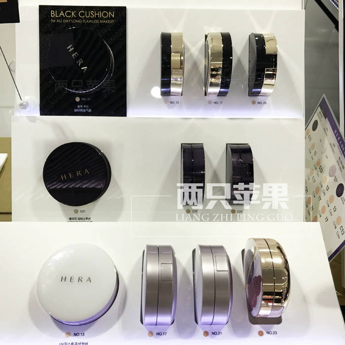 Hai quả táo Cửa hàng miễn phí HERA Herah 妍 Air cushion bb cream Black Pearl Classic Black Gold Limited Edition Che khuyết điểm