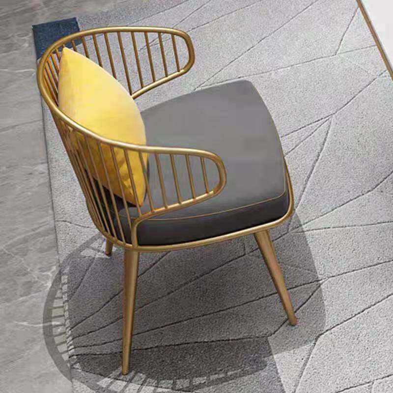 Iron reception sample house display center sofa coffee shop milk tea shop to negotiate marble simple small round table and chair combination dessert