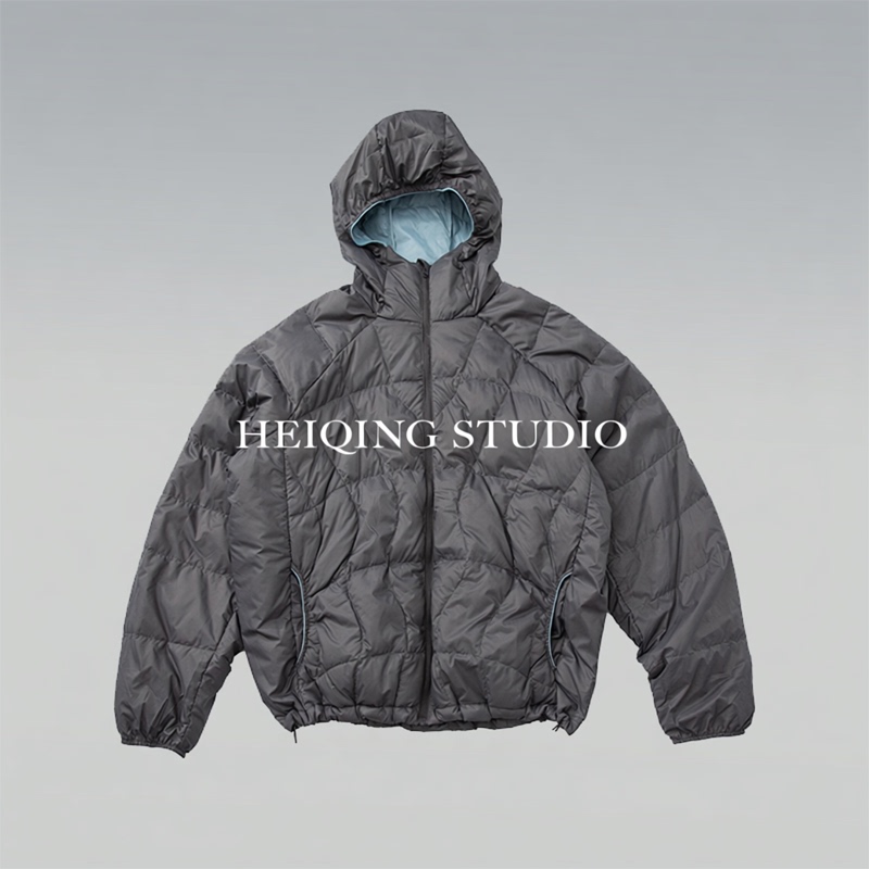 Stable Circle 25Fw Lightweight down Hooded Jacket 90% down Lightweight Packable down Jacket for Men