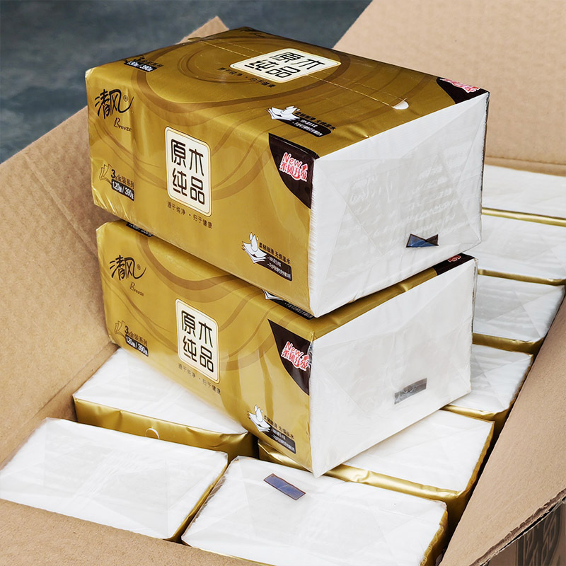 New Qingfeng Gold Edition Tissue Paper, 120 Sheets Per Pack, Whole Box of 24 Packs, Water-Resistant 3-Layer Tissue Paper, Wholesale New Qingfeng Gold Edition Tissue Paper, 120 Sheets Per Pack, Whole Box of 24 Packs, Water-Resistant 3-Layer Tissue Paper, Wholesale