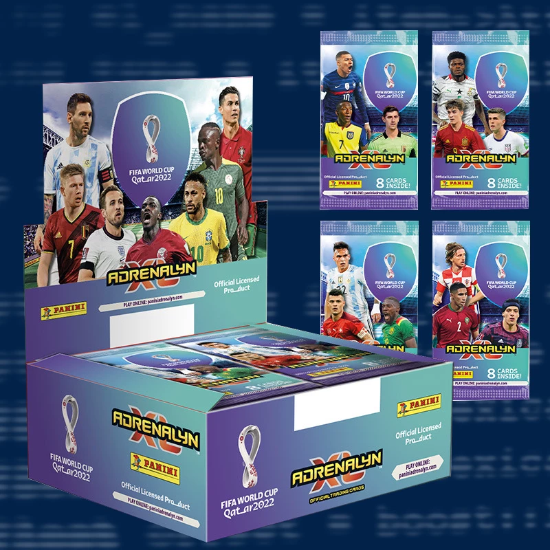 Настоящая Panini Panini Футбол звёздная карта 2022 Кубок мира в стадии Катара Карта Месси К Mbаппе