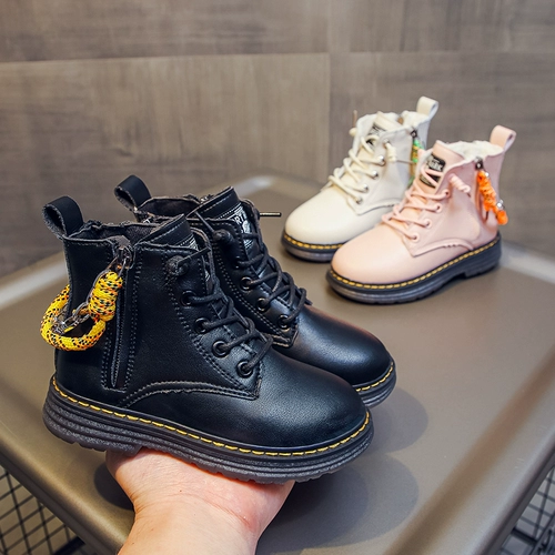 Martens, детские демисезонные универсальные короткие сапоги подходит для мужчин и женщин, модные ботинки для мальчиков, коллекция 2021