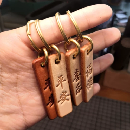 Кожаная подвеска, латунная сумка, брелок, защитный защитный амулет, телефон, из натуральной кожи