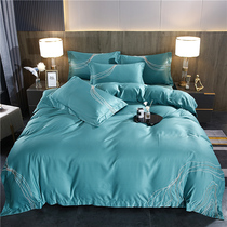 New light lavish washed genuine silk embroidered series of four sets of stylish elegant line silk ice skating sensation bed with supplies