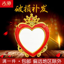 Wedding mirror creative wedding supplies wedding woman bride dowry red mirror dressing table makeup mirror small mirror