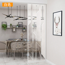  Light luxury living room art tempered frosted glass screen Home decoration porch Office block double-sided mobile partition wall