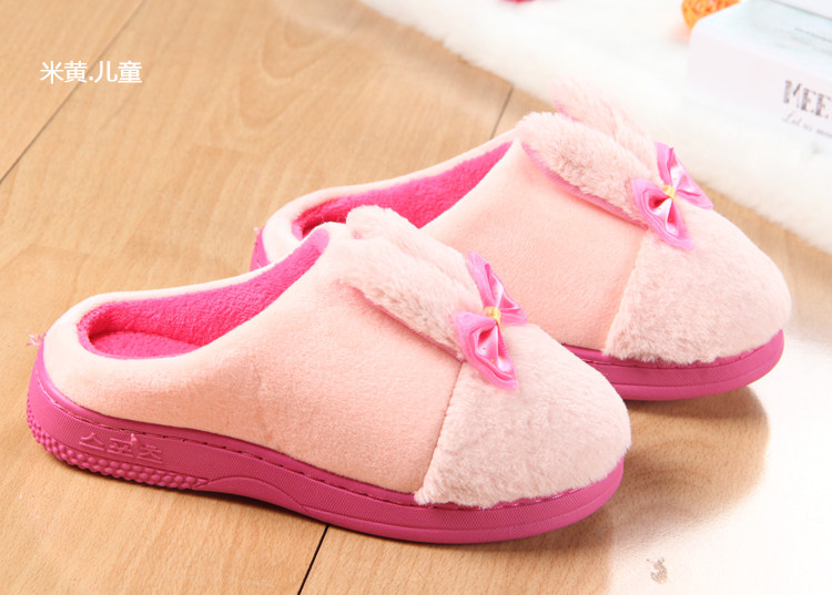 Pantoufles enfants en suède pour hiver - Ref 1007276 Image 13