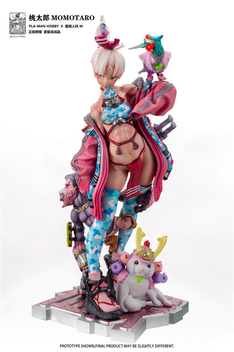 pla-man hobby 桃太郎 MOMOTARO フィギュア PLA-MAN合作款MOMOTARO桃太郎手办GKM 1产妇人科限定模型雕像-Taobao-Tmall
