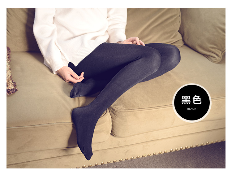 Quần lửng nữ mùa thu và mùa đông áp lực chân mỏng chân đẹp cỡ lớn quần legging đáy vớ vớ dày mùa xuân và mẫu mùa thu D quần tất hở bàn