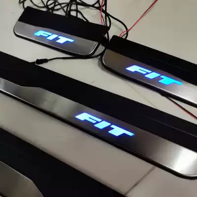 Suitable for 14-20 third generation Honda threshold strip original JAZZ welcome pedal GK5 threshold black stainless steel