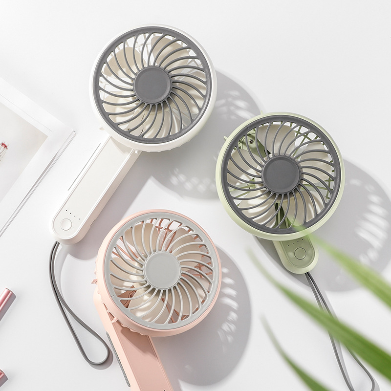 Removable and washable handheld small fan mute large wind portable usb small student dormitory folding portable mini fan