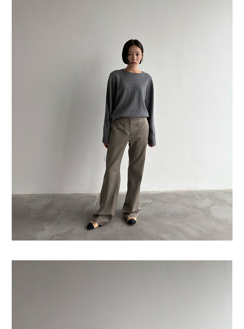 Anniehall 100% Wool Rolled-Edge Sweater
