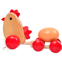 Infants and young children dragging and toddlers chicks drag eggs hand-pulled string toy cars 1-2-3 year old male and female babies toddlers