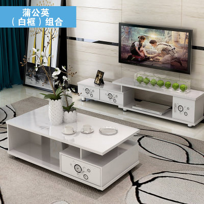 Minimalist modern small-family-type tea table simple TV cabinet Tea Table Composition Table Toasted Tea Table Living Room Rectangular Table