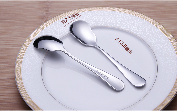Thép không gỉ muỗng bơ muỗng mứt muỗng kem muỗng thìa muỗng phô mai đĩa giấy dùng 1 lần