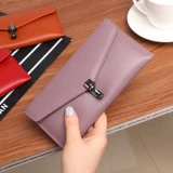 佐尔丹妮 Длинный бумажник, маленькая сумка клатч, кожаная цепочка с молнией, сумка с петлей на руку, кошелек, из натуральной кожи, в корейском стиле