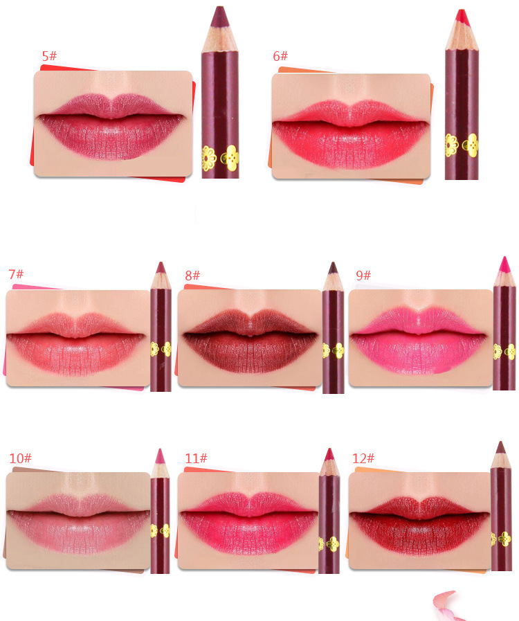 Lip dòng son môi bút không đánh dấu không thấm nước matte lip bút chì môi lót bút người mới bắt đầu đích thực không thấm nước mail miễn phí lip đáy 	son bút chì aperire	