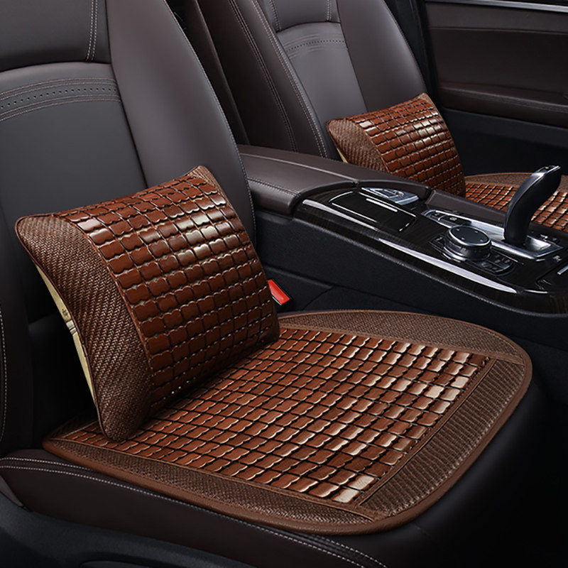 Mahjong bamboo mat Mat Car Cushion Monolithic Summer Cool Mat no backrest Three sets Ventilation Breathable Car Seat Cushion