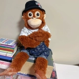 Плюшевая игрушка, кукла, шимпанзе, обезьяна, подарок на день рождения