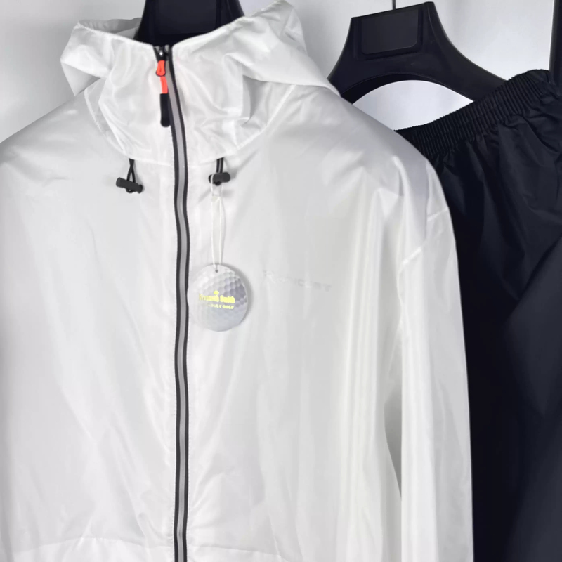 Ultra-Thin Golf Raincoat and Rain Pants Set with Hat, Two-Piece Set for Men and Women, Outdoor Rain Gear