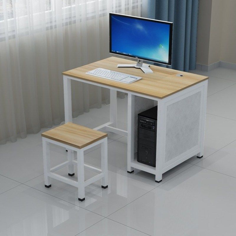 Microcomputer office school single desk training class computer room desktop room furniture classroom computer teacher flip double