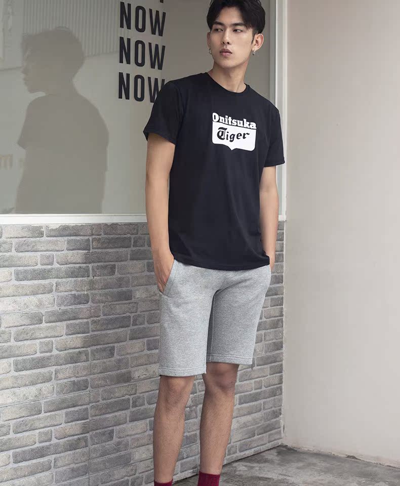 Onitsuka Tiger / Onitsuka Tiger nam và nữ của các quan chức biểu tượng T-shirt ngắn tay áo thun xu hướng 2183A055 - Áo phông thể thao áo thun dài tay the thao nam