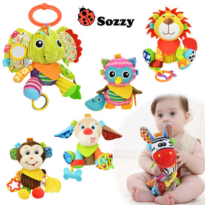 Special cabinet SOZZY baby boy toy multifunction tooth glue rocking bell cart cart hanging baby plush toy-Taobao