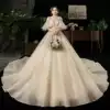 Fat mm main wedding dress 2021 new bride large size tail 200 pounds thin and fat luxury dream forest temperament