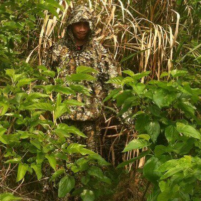  Leaves 3D Camouflage Hunting Suit Super Solid Camouflage Clothes Geely Suit Field Hunting Suit pseudo-dress-Taobao