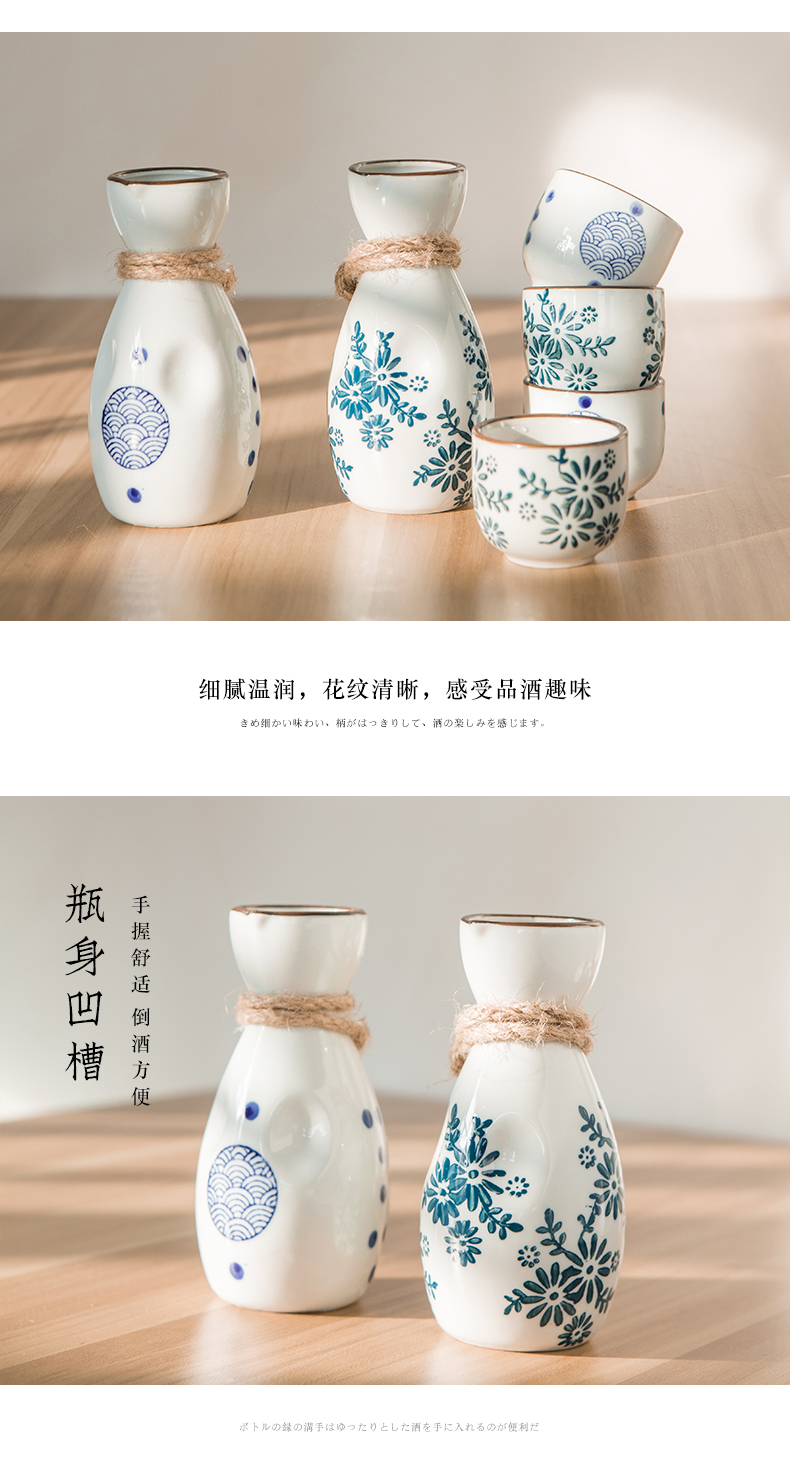 Rượu vang bộ rượu vang trắng Trung Quốc tinh thần rượu vang thủy tinh nhỏ rượu vang hầm rượu vang thiết lập hộ gia đình chai rượu ấm - Rượu vang gia ly ruou vang