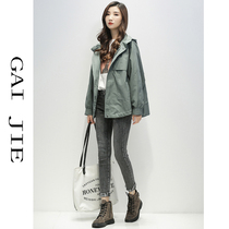 Windbreaker womens long 2020 spring and autumn new casual fashion temperament goddess fan coat small hooded jacket