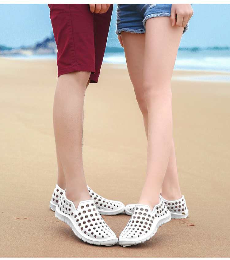 Giày sandal nam đế xuồng 2018 cho bé mùa hè mới thoáng khí 20-30 tuổi phiên bản Hàn Quốc của giày đế xuồng chống trượt dép crocs nam