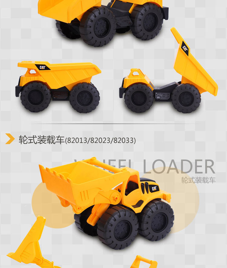 CAT Carter Xe tải quá khổ Xe tải bùn Xe ô tô trẻ em Đồ chơi xe kỹ thuật Máy xúc đào Xe cỡ nhỏ Trung bình Lớn - Đồ chơi điều khiển từ xa đồ chơi trẻ con